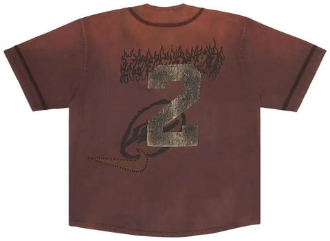 Travis Scott Cactus Jack x Fragment x Nike Tokyo Jack Retro Baseball Jersey Brown