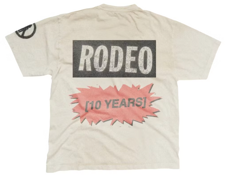 Travis Scott Rodeo 10 Years Chain Tee White