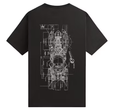 Kith x Batman Schematics Vintage Tee Black