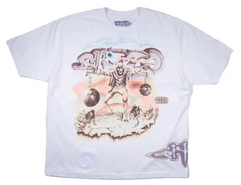 Travis Scott Cactus Jack Utopia Tour Skitzo Circus Maximus Tee White