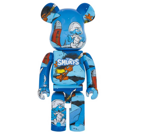 Bearbrick x The Smurfs (The Astrosmurf) 1000% Blue