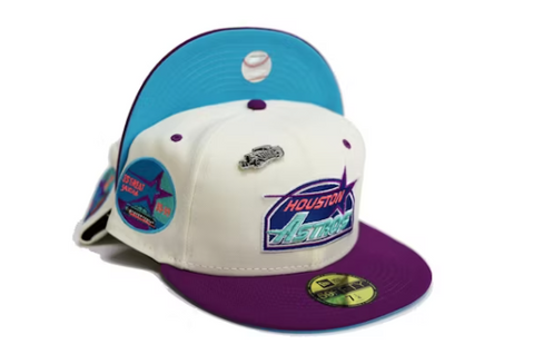 New Era Houston Astros Capsule Chrome Collection 35th Year 59Fifty Fitted Hat White/Blue