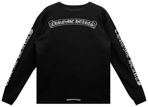 Chrome Hearts Stadium Scroll Long-Sleeve T-Shirt Black