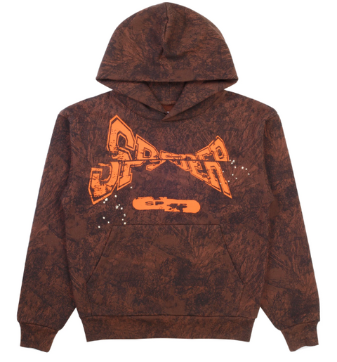 Sp5der Tree Camo Sweatshirt Brown