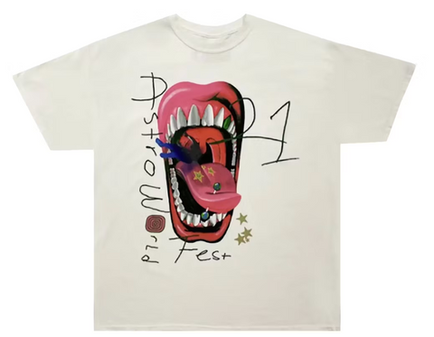 Travis Scott Mouth T-shirt White