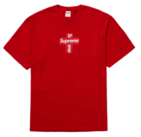 Supreme Cross Box Logo Tee Red