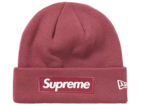 Supreme New Era Box Logo Beanie (FW21) Plum