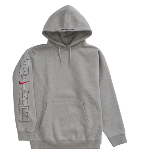 Supreme Nike Hooded Sweatshirt Heather Grey