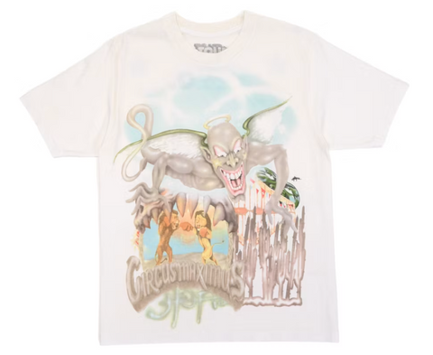 Travis Scott Utopia Circus Maximus 2023 Tour III Tee White