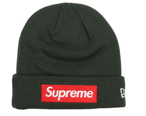 Supreme New Era Box Logo Beanie (FW22) Dark Pine