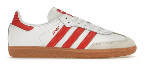 adidas Samba OG White Solar Red Gum (Women's)