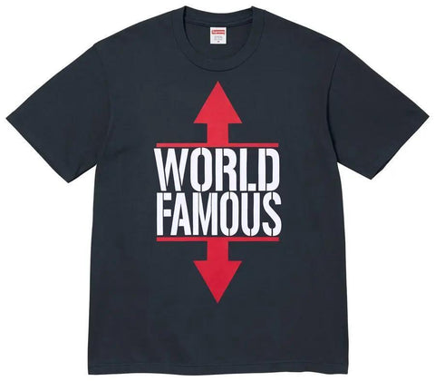 Supreme World Famous Tee Navy