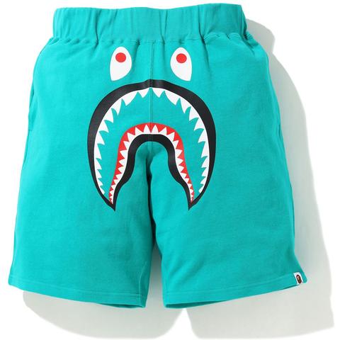 BAPE Shark Wide Sweatshort Green