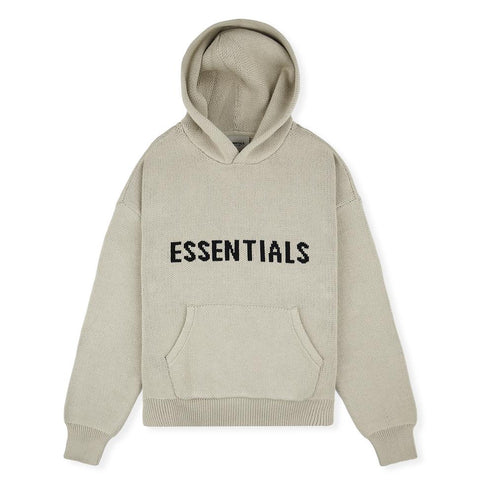 Essentials Knit Hoodie Olive